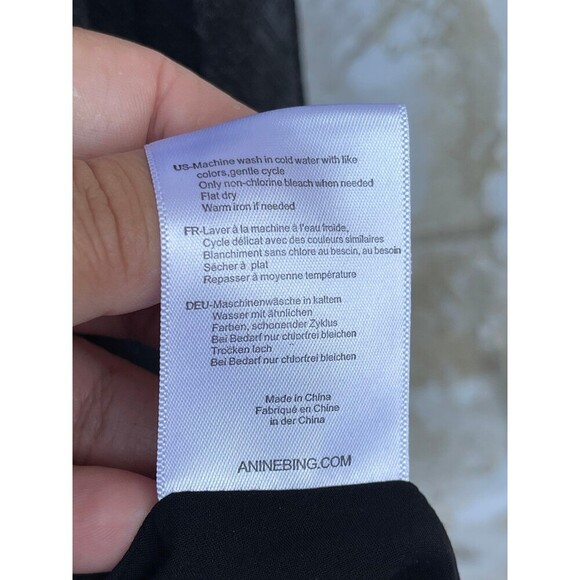 Anine Bing Pleated Tulle Skirt size XS black metallic - Picture 10 of 10